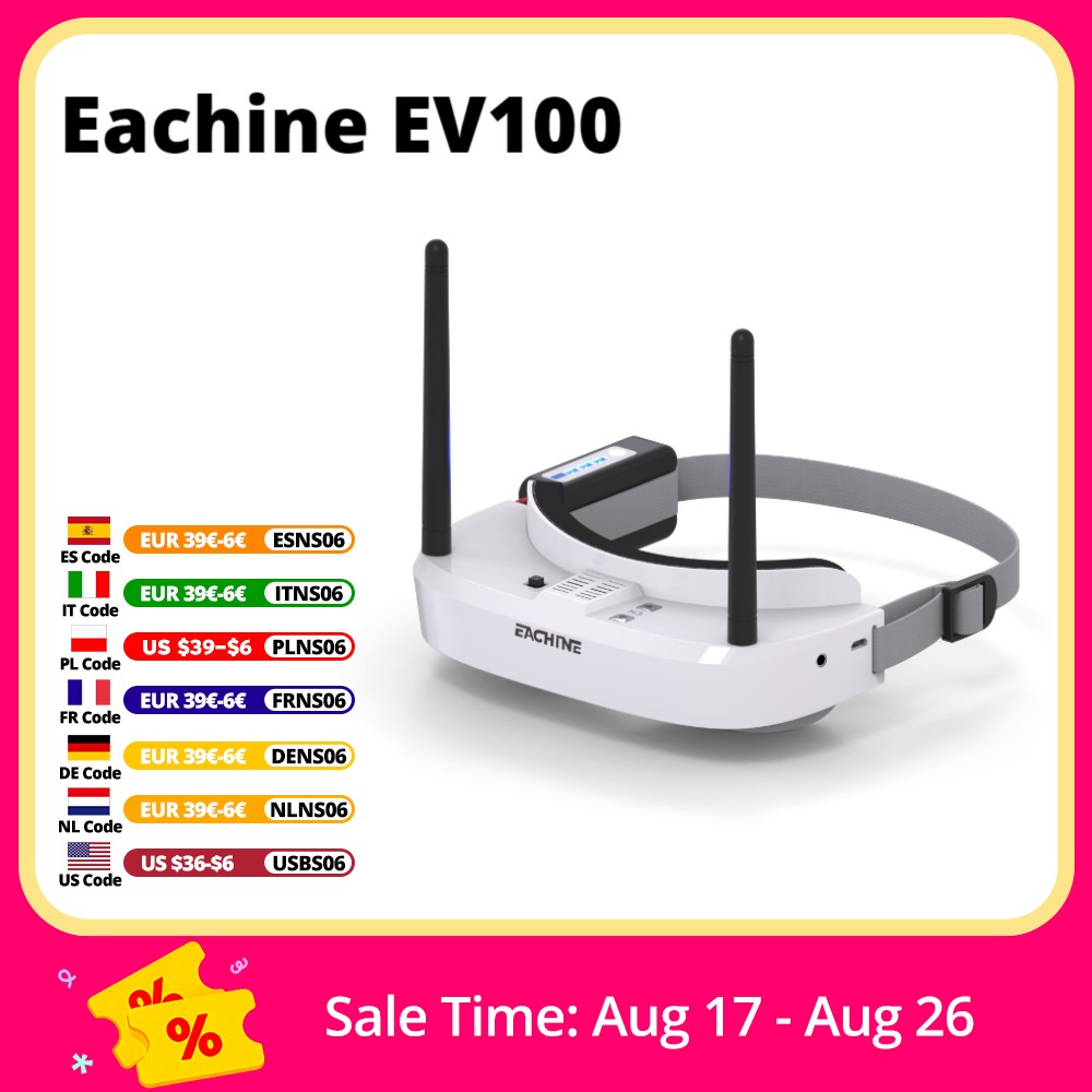 Drone Rc Cover - Eachine EV100 720*540 5.8G 72CH FPV