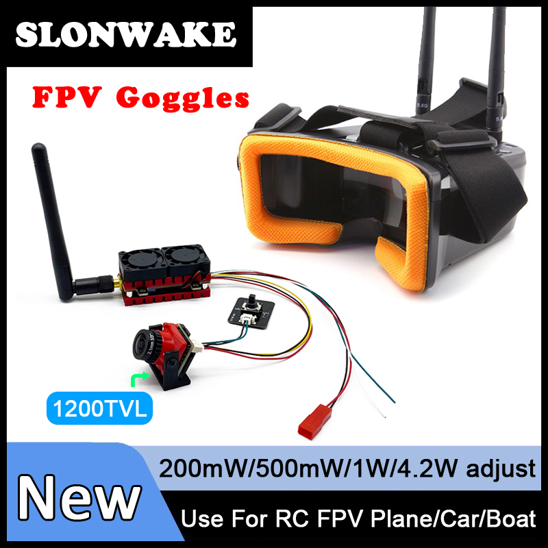 Fpv Goggles Headset - SLONWAKE 5.8G 48CH 4.2W VTX Transmitter