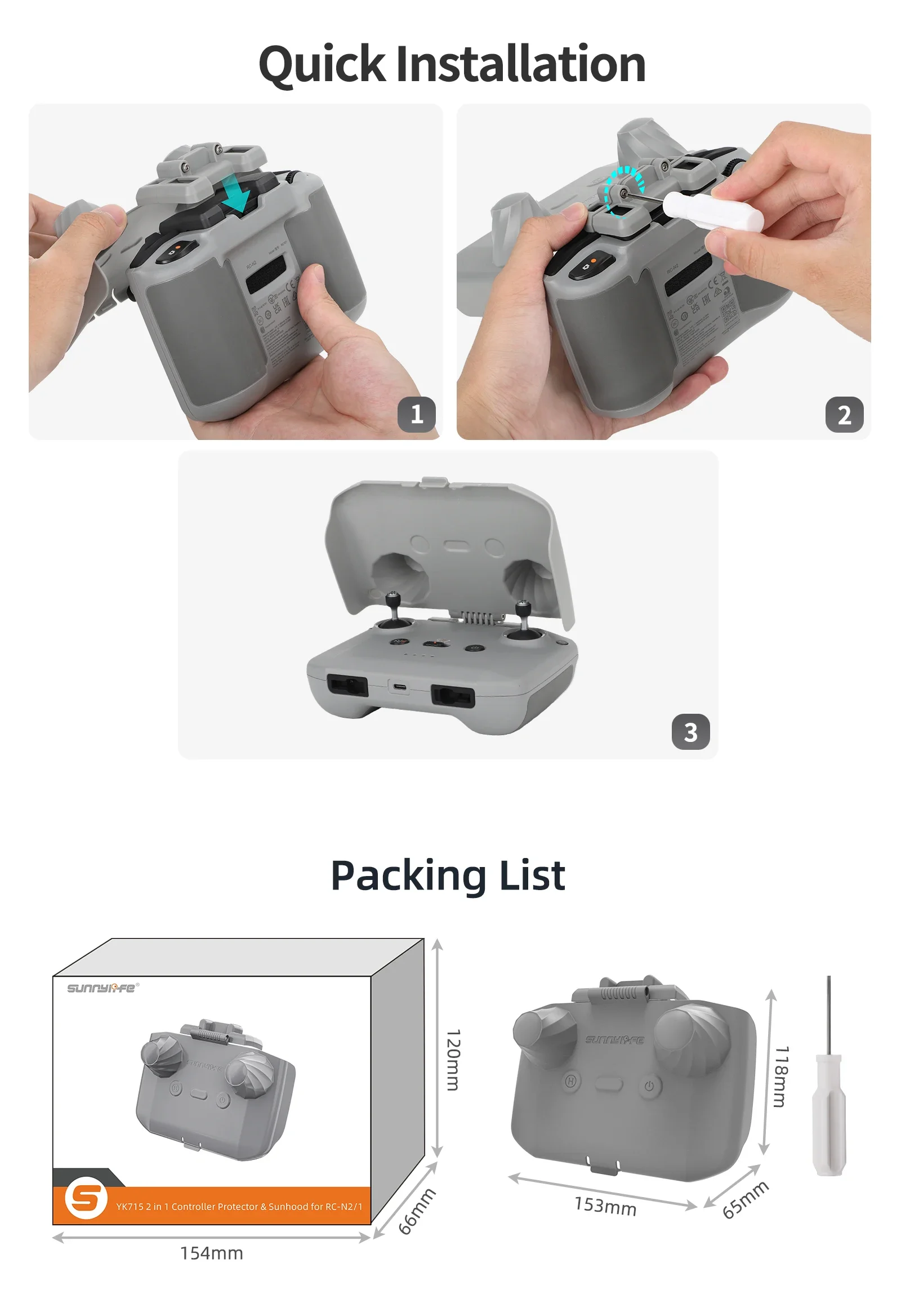 2 in 1 Controller Protector Su - Drone Rc Cover recension och pris