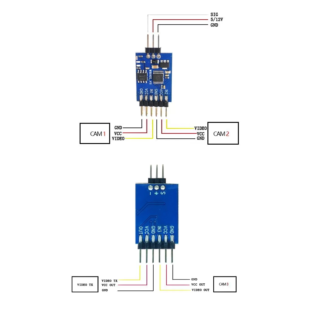 5.8G 3 Channel Video Switcher  - Rc Drone Uav recension och pris