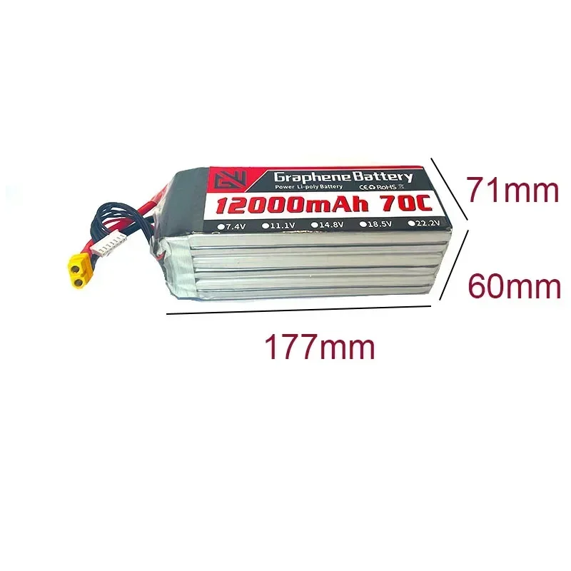 12000mAh 6S 22.2V 70C RC Lipo  - Drone Rc Game recension och pris