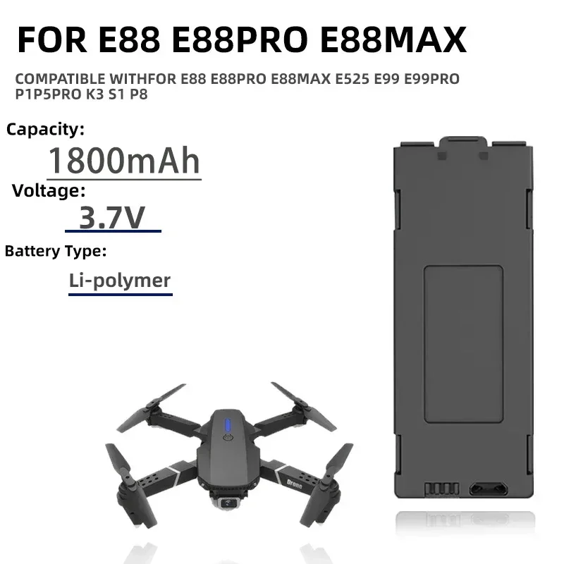 1-10pcs E99 Pro Drone Battery  - Drone Rc E99 Pro recension och pris