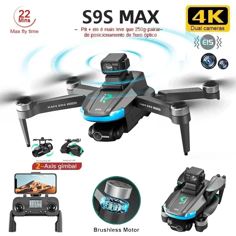 NEW S9S MAX MINI Drone 4K 2-Ax - Rc Drone Uav recension och pris