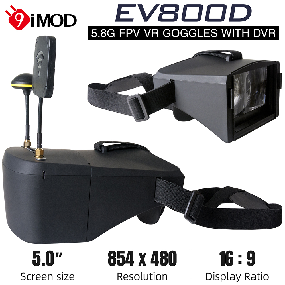 9IMOD LS-800D 5.8G 40CH FPV Go - Fpv Goggles Headset recension och pris