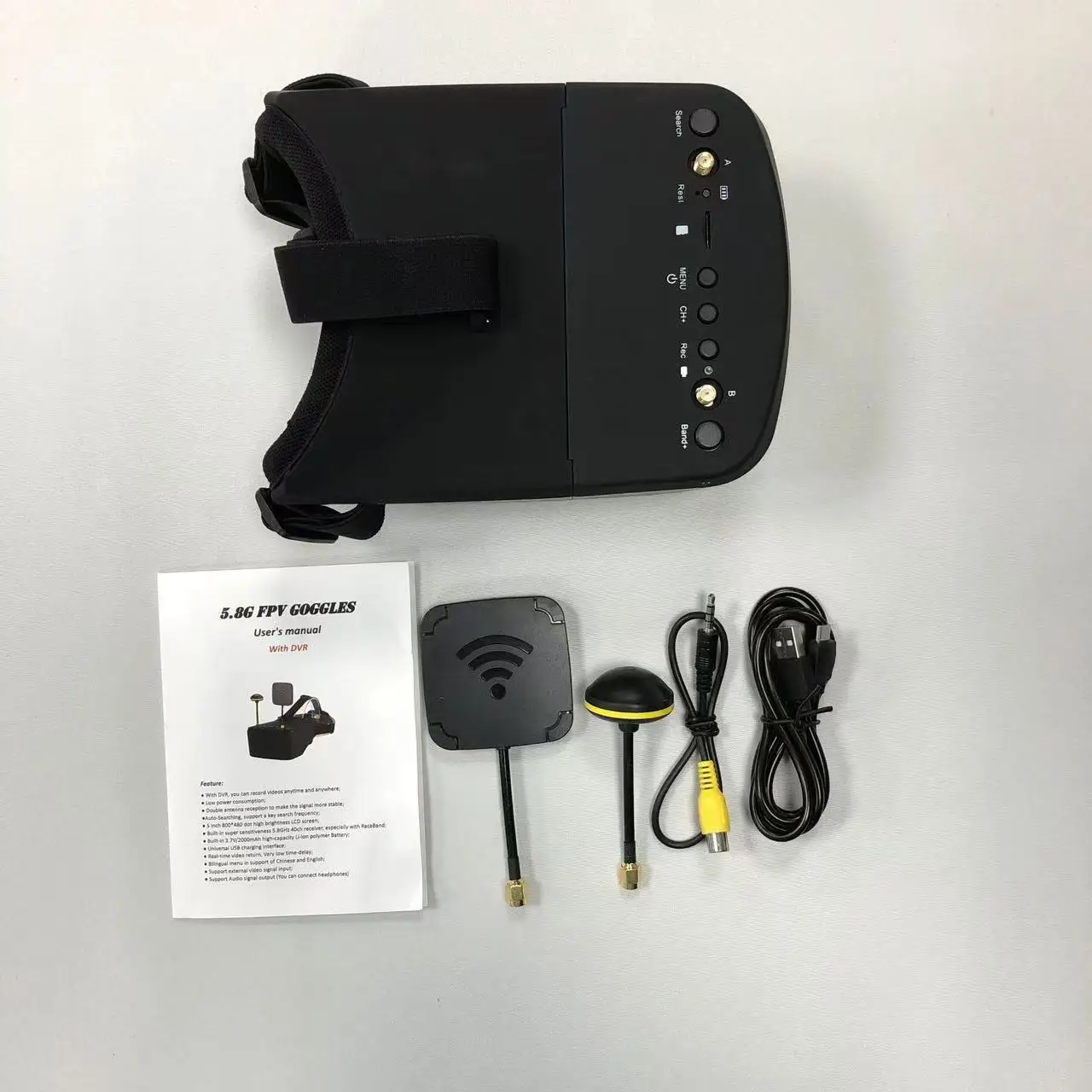 SmCp5.8G 40CH FPV Goggles 5Inc - Fpv Goggles Headset recension och pris