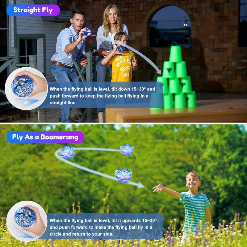 Flying Orb Ball Toy 2025 Boome - Drone Pro Rc Ufo recension och pris