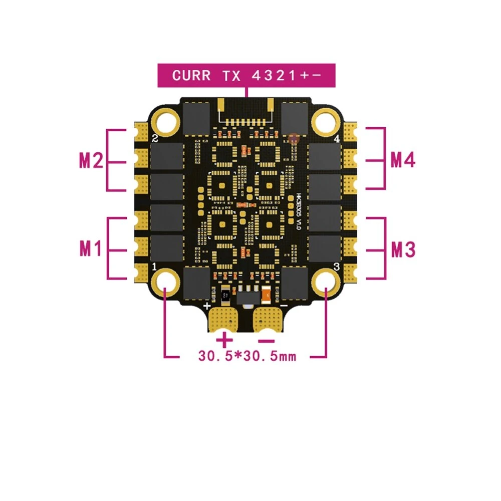 HAKRC 60A Blheli_32 2-6S 4 In  - Esc 4In1 Brushless recension och pris