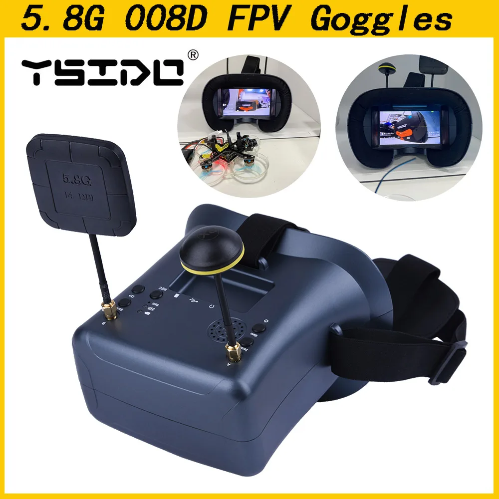 5.8G 40CH 4.3 Inch 800*480 Vid - Fpv Goggles Headset recension och pris