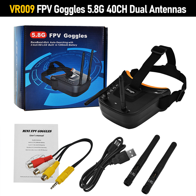 VR009 FPV Goggles 3.0 Inch 480 - Fpv Goggles Headset recension och pris